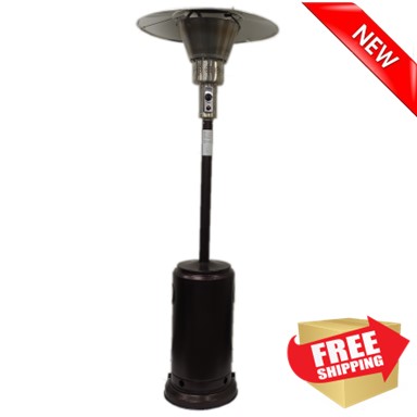 AZ Patio Heaters Commercial Patio Heater in Bronze with 33" Shield
